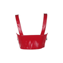 Load image into Gallery viewer, "Ruby Red" Adjustable Underbust Corset Crop Top