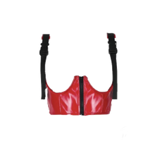 Load image into Gallery viewer, "Ruby Red" Adjustable Underbust Corset Crop Top