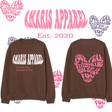 Load image into Gallery viewer, Slogan Heart Sweatshirt
